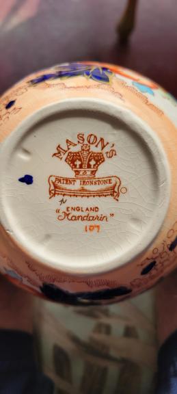 Mason's Patent Ironstone England Ginger Jar for sale in Jamison PA