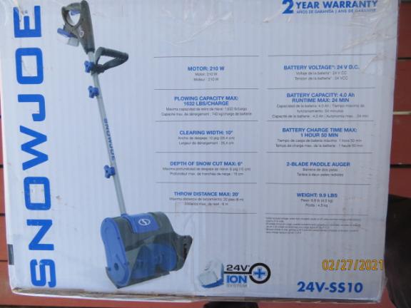 SNOW JOE - Electric Snow Shovel