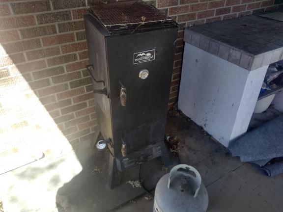 Outdoor kitchen, furniture,smoker