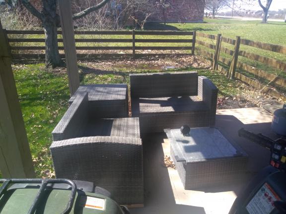 Outdoor kitchen, furniture,smoker