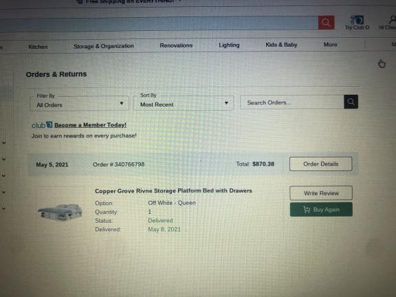 Copper Grove Rivne Storage Platform Bed