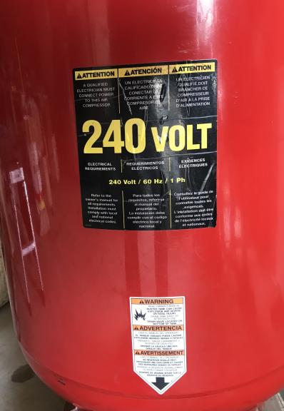 Porter Cable air compressor 60 gal