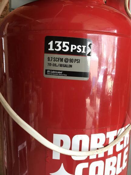 Porter Cable air compressor 60 gal