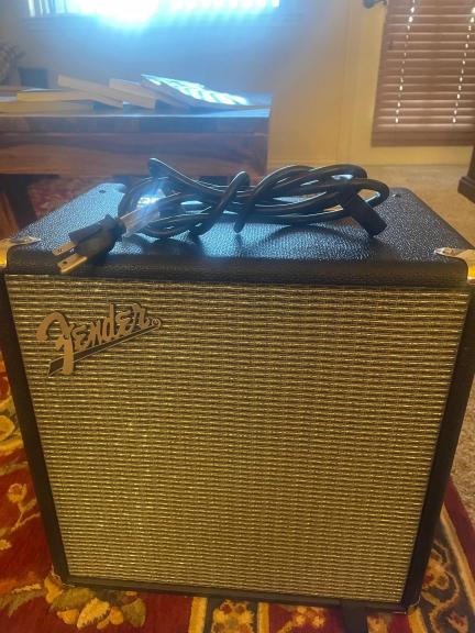 Orange O Bass Guitar and Fender Amp