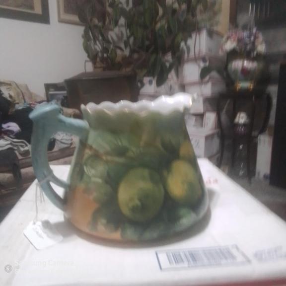 Painted pitcher