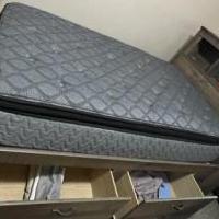 Trinell Twin Captains Bed with Bookcase Headboard for sale in Redwood County MN by Garage Sale Showcase member CAN3.15.25, posted 03/15/2025