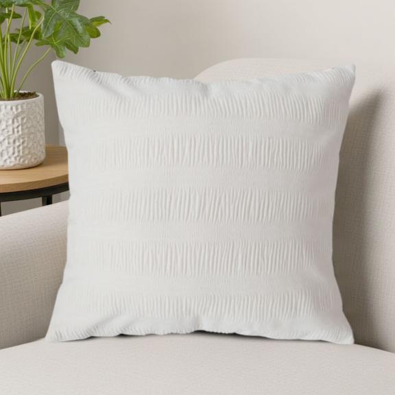 SOGA 2X 45cm Cream Corduroy Polyester Throw Pillow Cover for sale in Dover DE