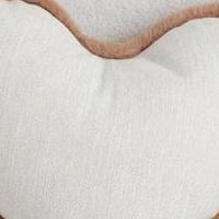 SOGA 2X 42x32cm Heart-Shaped Beige Brown Off-White Plush Polyester Pillow Cover for sale in Dover DE by Garage Sale Showcase member SogaUS, posted 08/31/2025