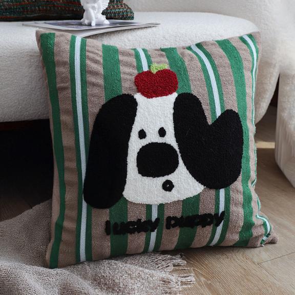 SOGA 2X 45cm Christmas Dog Pillow Cover - Holiday Striped Pillowcase for sale in Dover DE