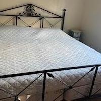 King Size Metal Bed for sale in Miami FL by Garage Sale Showcase member ctshriner, posted 03/26/2025