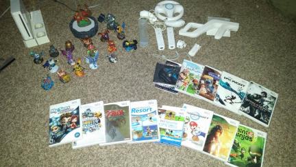Wii console, games and figurines for sale in Emery County UT