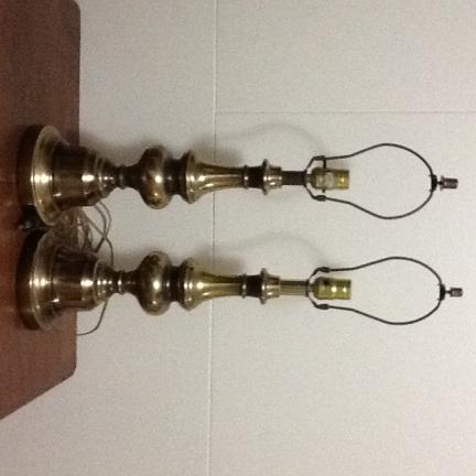 Pair brass lamps for sale in Norwalk OH
