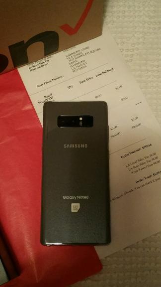 NEW!! SAMSUNG GALAXY NOTE 8 - (Verizon) ***