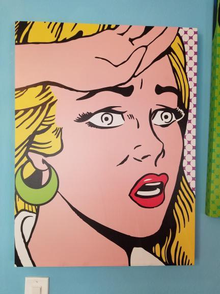 3 piece canvas pop art