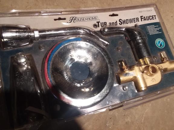 new house and home tub and shower faucet kit