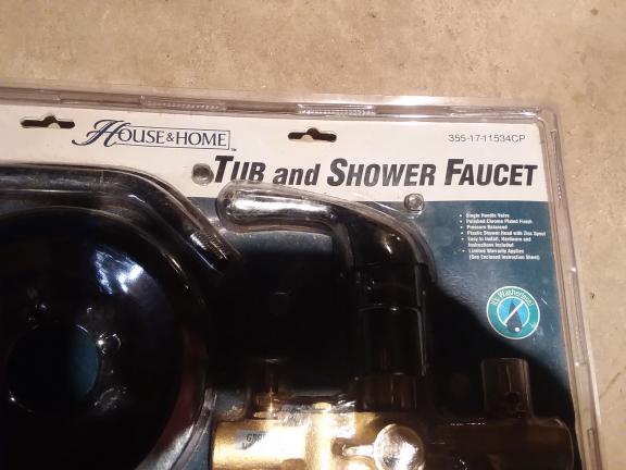 new house and home tub and shower faucet kit