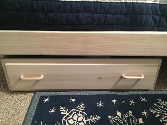 White oak bunk beds