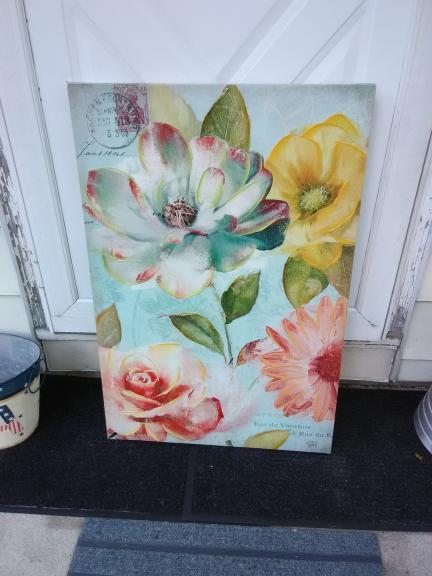 2 canvas painting prints