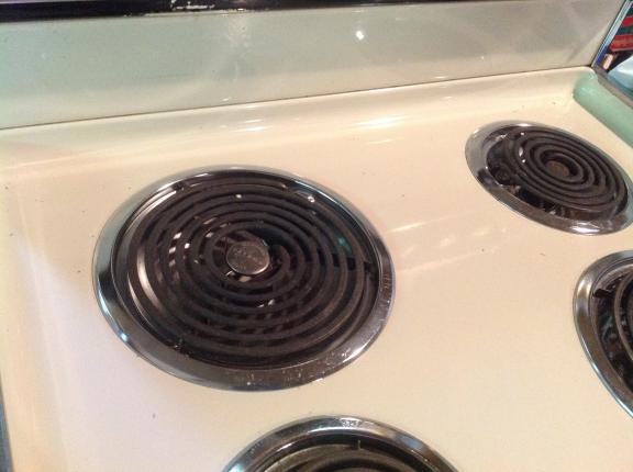 Electric kitchen range stove