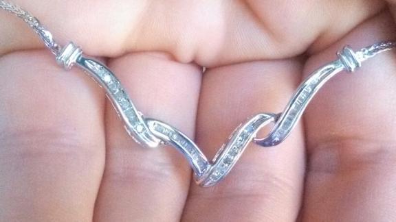 Diamond S/S Journey Necklace