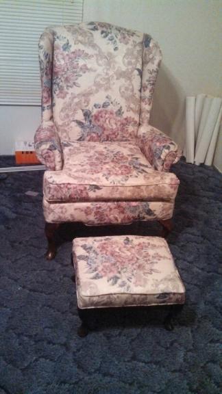 Wing Back Chair and Ottoman for sale in Madisonville TN