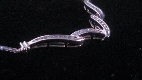 Diamond S/S Journey Necklace