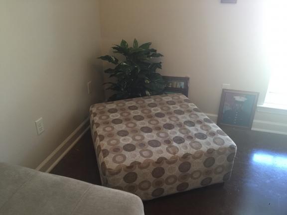 L- Sectional/ Sofa plus large ottoman