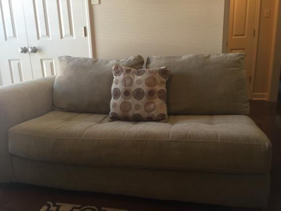 L- Sectional/ Sofa plus large ottoman
